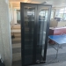 Black Showcase Display Trophy Case w/ Glass Shelves, Lights